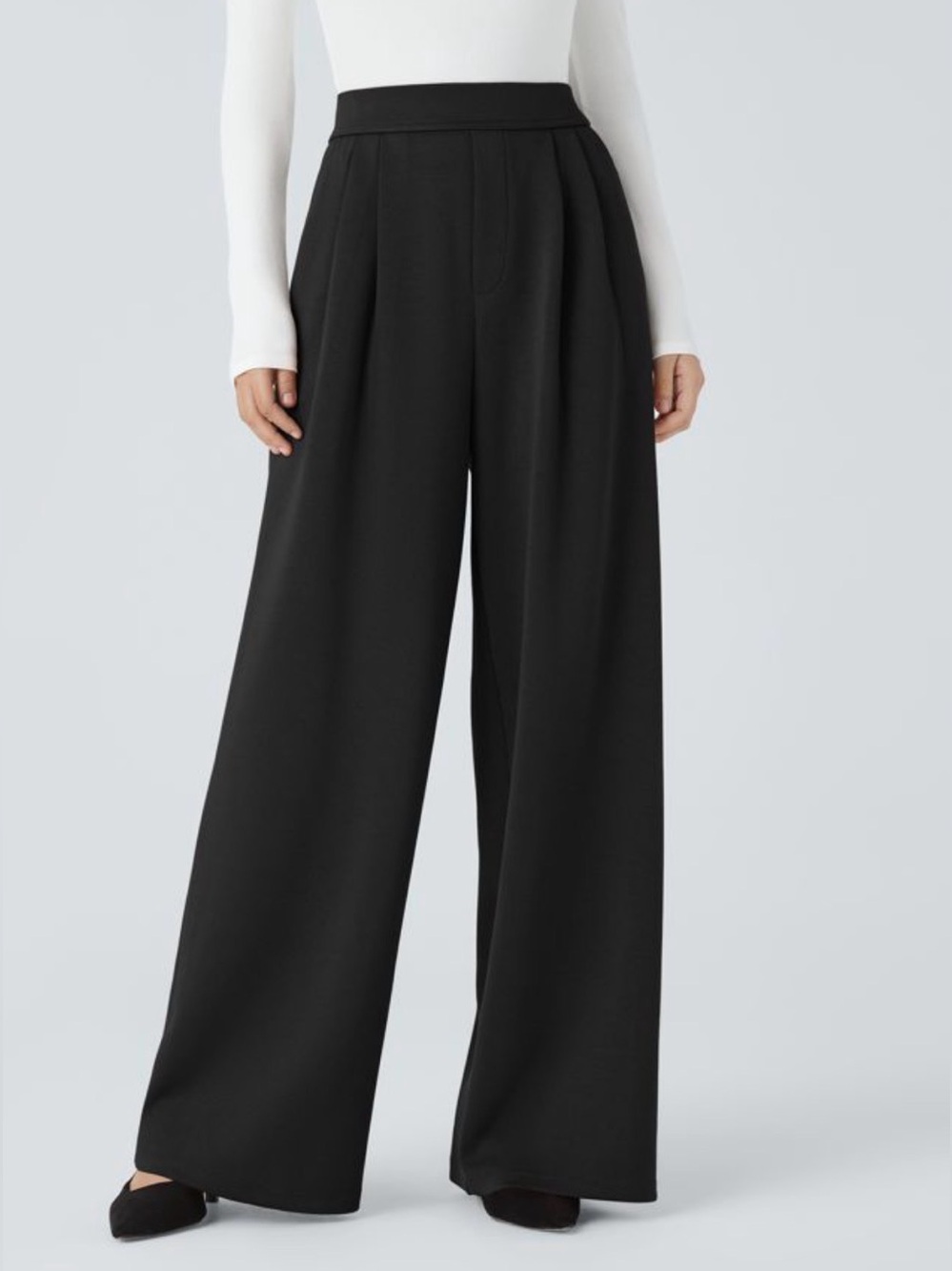 Halara Flex™ High Waisted Pocket Wide Leg Work Pants Size S